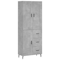 Helloshop26 - Buffet bahut commode armoire meuble de rangement organisateur cuisine salle de séjour salon haut 69,5 x 34 x 180 cm 02_0034549 - 300021_0