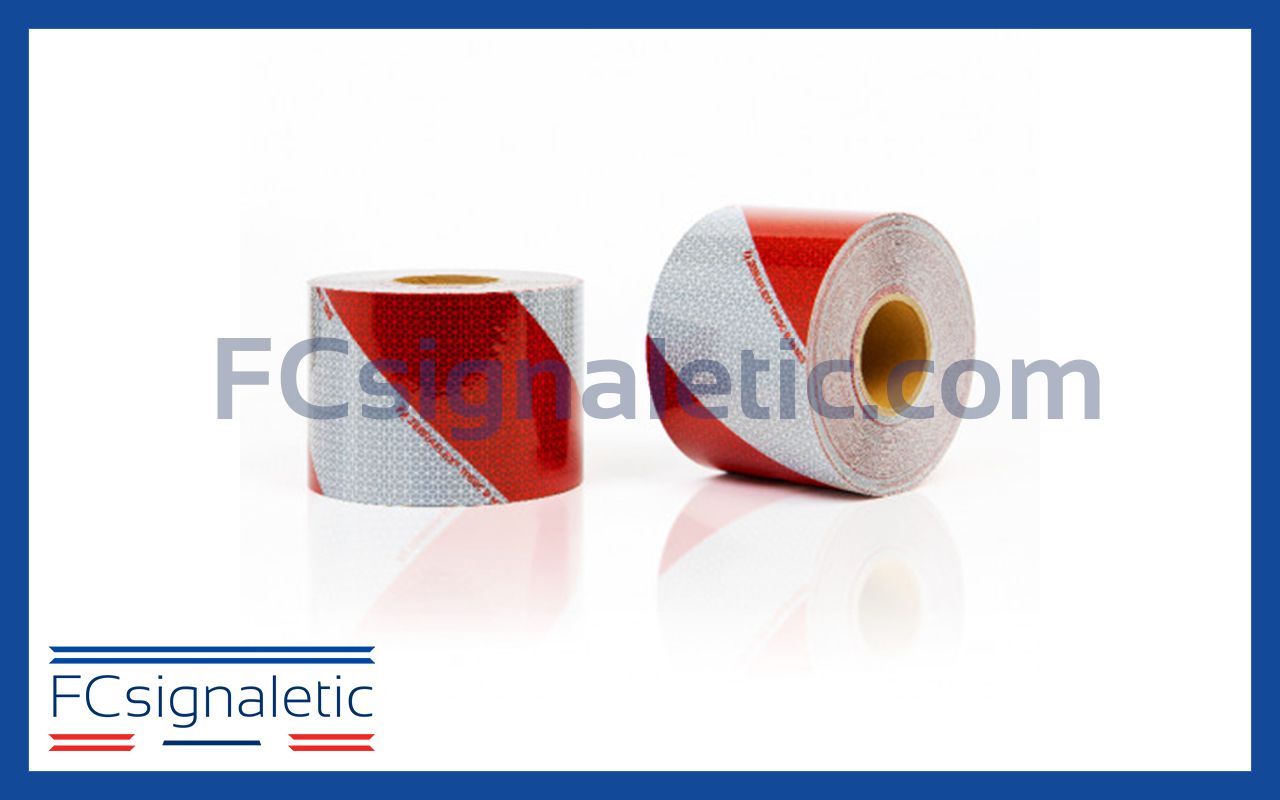 Kit de 2 rouleaux balisage rouge/blanc classe B 50m x 141mm_0