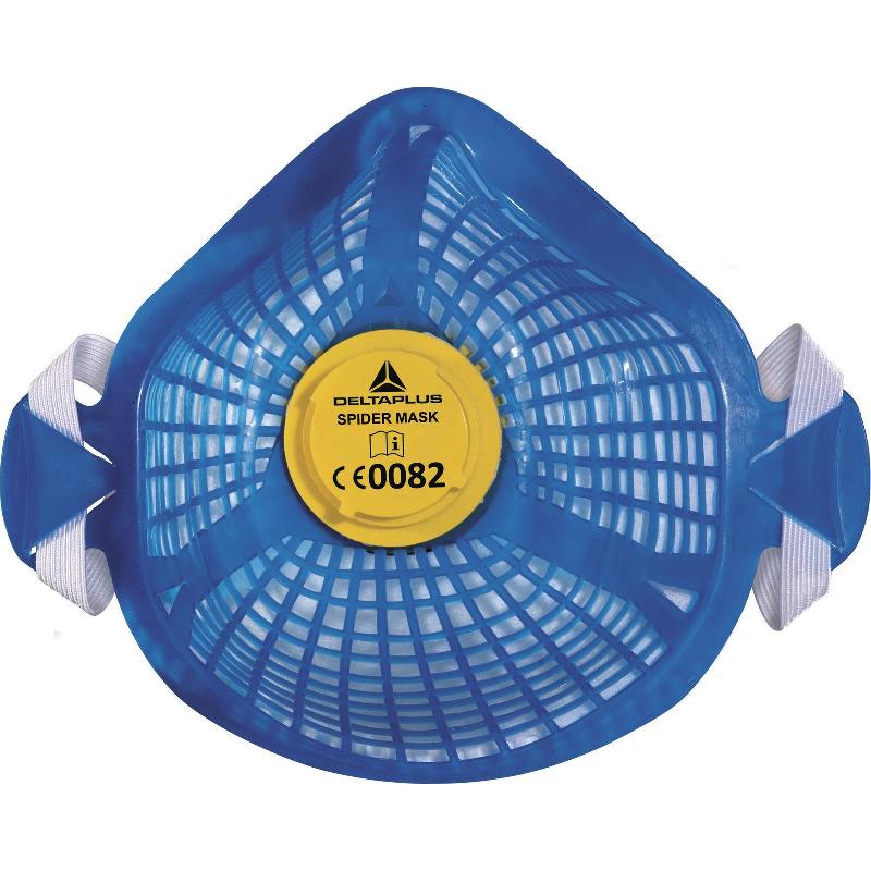 Lot d'1 coque maille TPE réutilisable + 5 pièces faciales filtrantes FFP2 - SpiderMaskP215_0