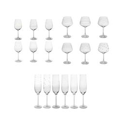 Service de verres 18 pièces Graphik dégustation -  Transparent Rond Cristallin Table Passion - transparent 3106230000524_0