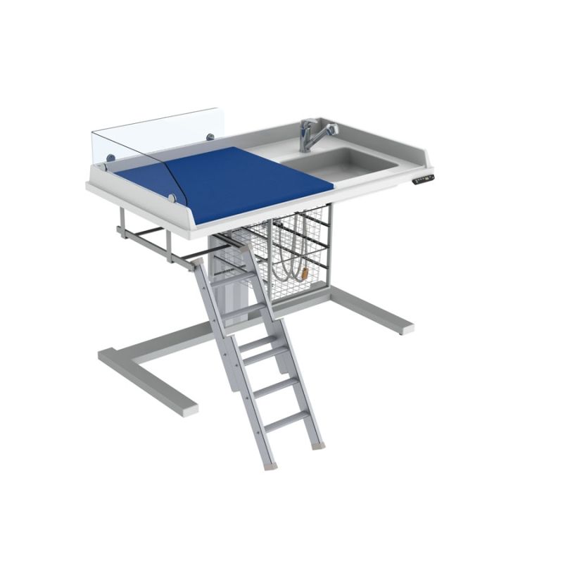 Table à langer pour handicapé - Granberg électrique avec lavabo à droite, largeur 140 cm - 333-141-1211_0