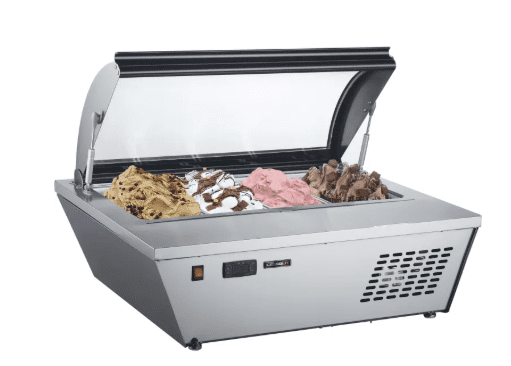 Vitrine à glaces à poser 4 x GN 1/3 CASSELIN CVG413B_0