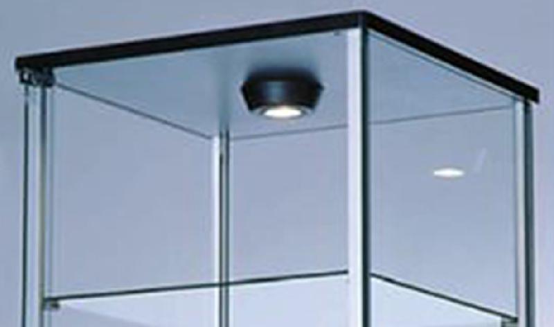 Vitrines d'exposition MINI NEW Line - structure acier - alu anodisé argent - 5000x20x20_0