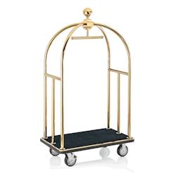 Chariot à bagages en Acier Inoxydable noir  L 1120 mm l 610 mm H 1860 mm 3 Was Germany - noir inox 2242 002_0
