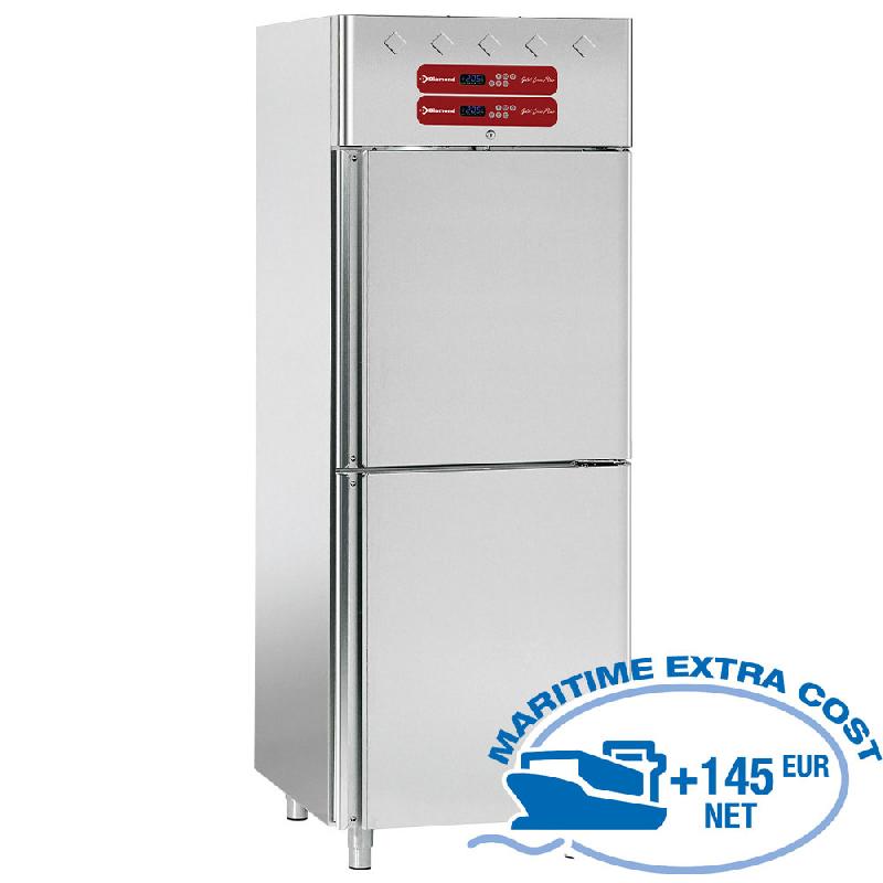 Armoire réfrigérée poissonnerie 2x350 L - 2 portillons GN 1/1 et 2/1 - AF2T/H2-R2 - Température -2/+6°C et -4/+8°C_0