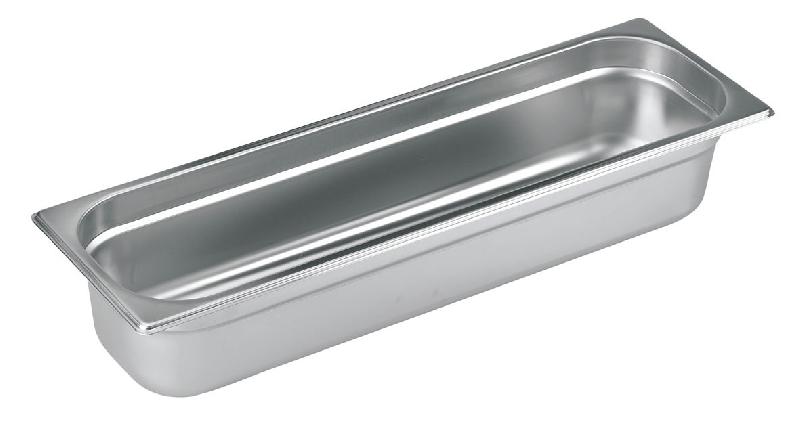 Bac GN Gastro 2/4 Inox - Hauteur 150 mm - Empilable et renforcé - Marque Lacor_0
