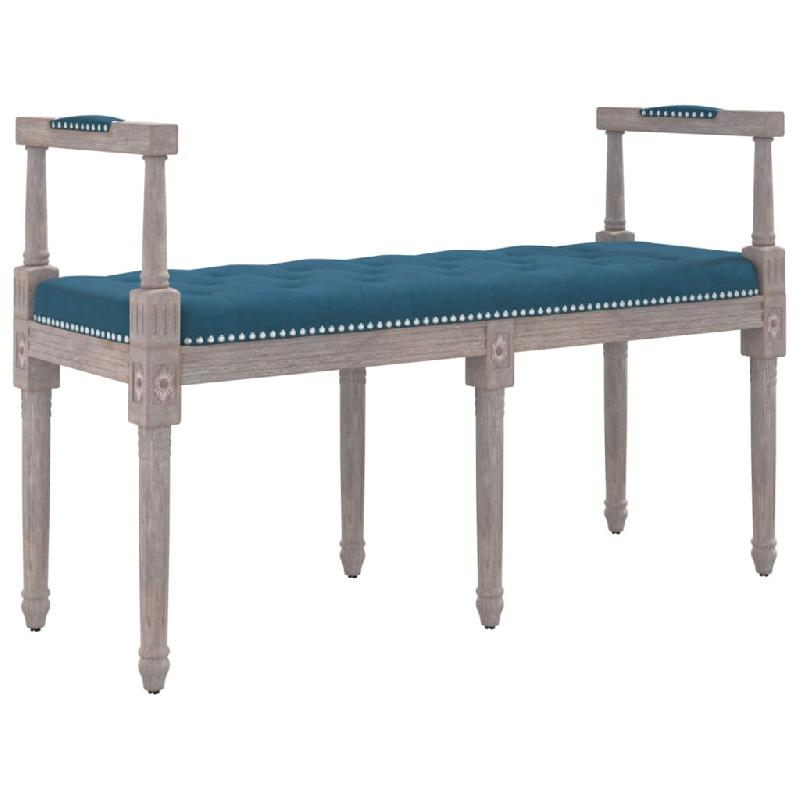 BANC BANQUETTE 110 X 40 X 70 CM VELOURS BLEU 02_0010463_0