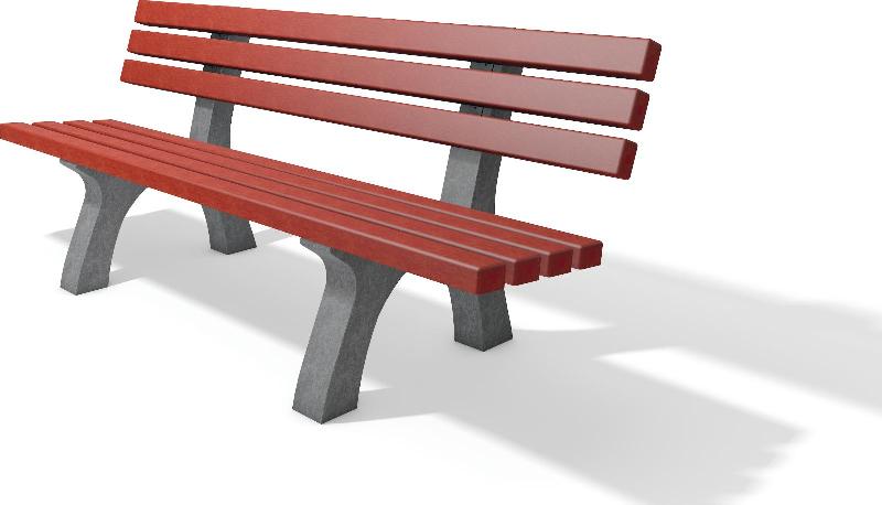 BANC PUBLIC EN PLASTIQUE RECYCLÉ - TRAFALGAR COULEUR_0