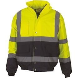 Blouson de travail bicolore haute visibilité YOKO jaune|marine T.XL Yoko - XL polyester 6933883209472_0