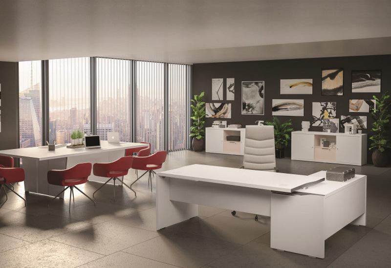 Bureau de Direction avec meuble de service - 170-cm,sans_0