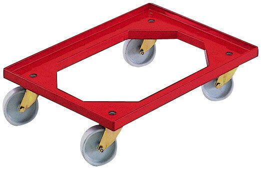 Chariot porte bac - Allibert Transboy 99604 - 250 kg - bac plastique - roues nylon Ø 100 mm_0