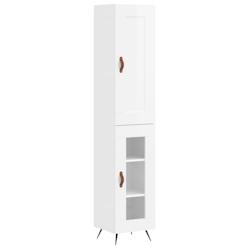 Helloshop26 - Buffet bahut commode armoire meuble de rangement organisateur cuisine salle de séjour salon haut brillant 34,5 x 34 x 02_0032930 - 3000_0