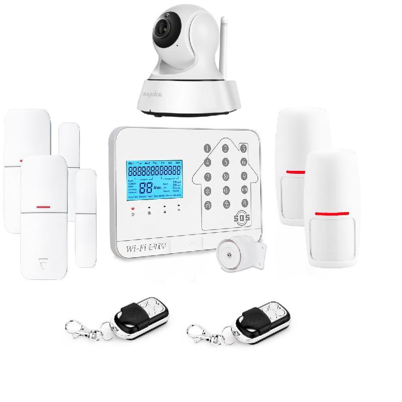 Kit Alarme maison connectée sans fil WIFI Box internet et GSM Futura blanche Smart Life et caméra WIFI - Lifebox - KIT10_0