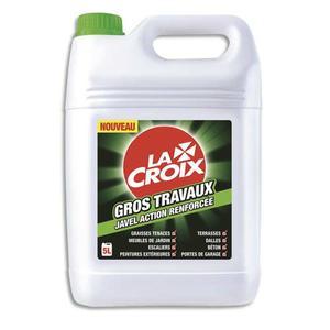 La croix bidon de 5 litres d'eau de javel, efficace contre les graisses tenaces et les moisissures_0