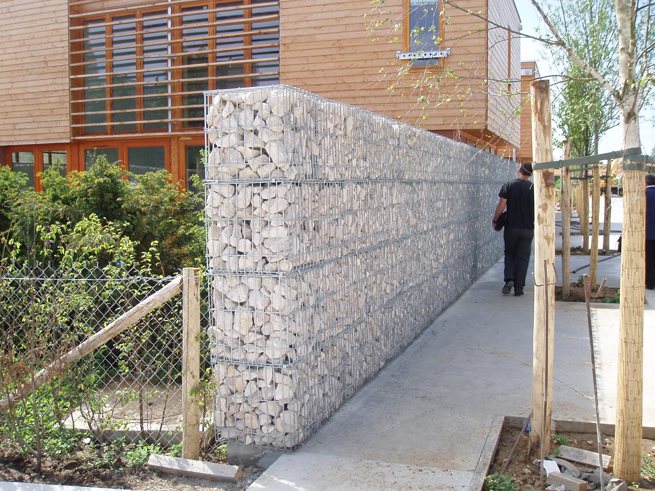 Gabion de clôture