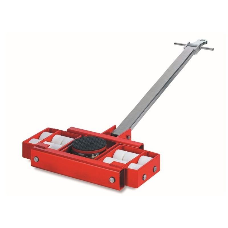 Patins rouleurs X-12 avec barre - capacité de charge 12T - rotation 360° - Tor Industries_0