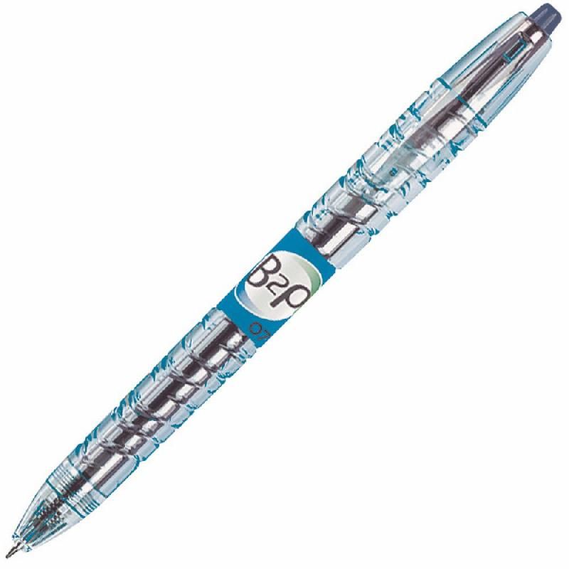 PILOT BEGREEN STYLO BILLE GEL RÉTRACTABLE B2P GEL BEGREEN À POINTE MOYENNE BLEU (PRIX À L'UNITÉ)