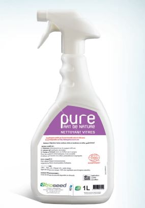 Détergent et dégraissant vitres Ecocert* non parfumé 5L - Purevit - Nettoyant sans rinçage pour surfaces modernes_0