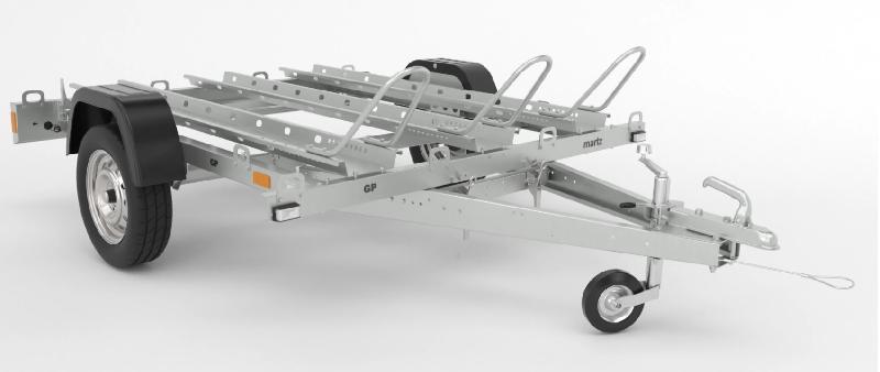 Remorque porte moto-quad - Adaptée au transport de trois motos - MARTZ GP 3_0