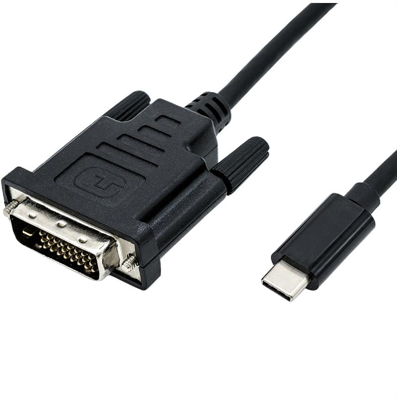 ROLINE Câble adaptateur type C - DVI, M/M, 2 m_0