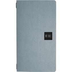 Set 12 porte-menu 2/2 Stil Casa, polyuréthane, 18x31,6 cm, 3 enveloppes plastiques, élastique, bleu clair (ice). - PM22C-ICD-WN-SN_0