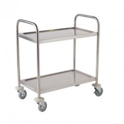 VOGUE Chariot de débarrassage Inox 2 niveaux 860 x 535 x 930mm Inox F998 - 645760705897_0