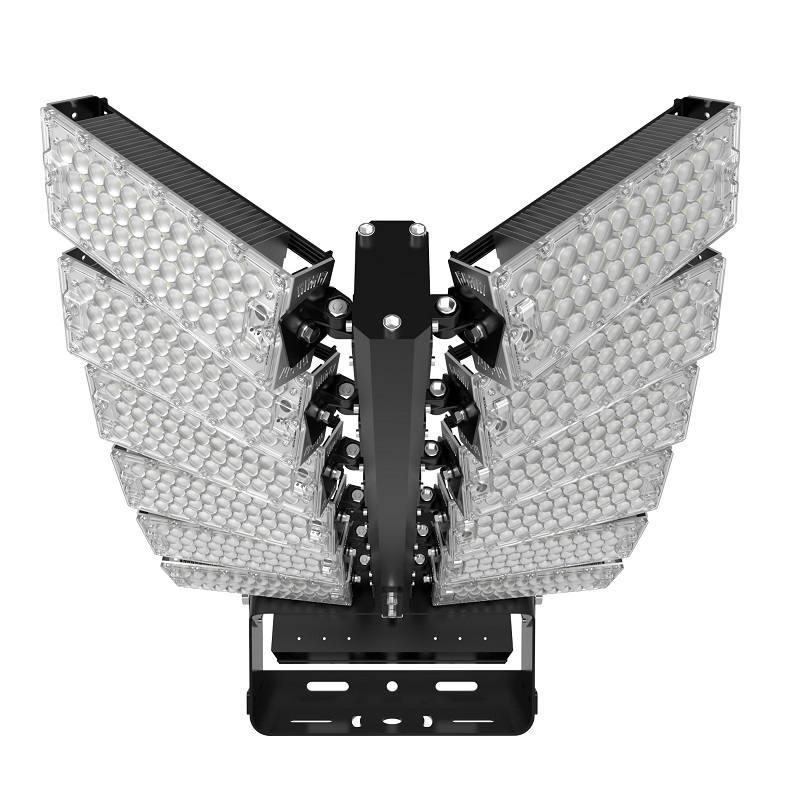 Éclairage d'inondation modulaire multidirectionnel à haut mât - 1440W avec modules ajustables et efficacité lumineuse élevée_0