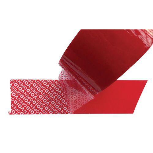 ADHÉSIF DE SÉCURITÉ ROUGE - MESSAGE STANDARD 