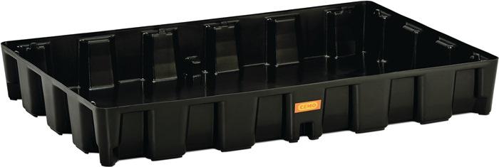 Bac collecteur 120L - L1200xB800xH165 mm - Polyéthylène HD sans grille - CEMO_0