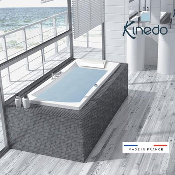 BAIGNOIRE BALNÉO CONCERTO 180X80 CM TÊTE À GAUCHE SENSATION AIR POOL - KINEDO BCON180BGSAP1