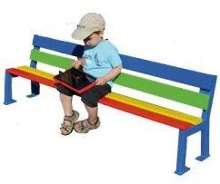 Banc ou banquette Silaos® pour enfants - bois exotique - multicolore_0
