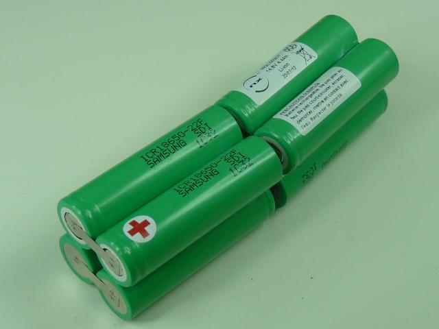 Batterie Li-Ion 8x 26F 4S2P ST5 - 14.8V 5.2Ah - Marque NX_0