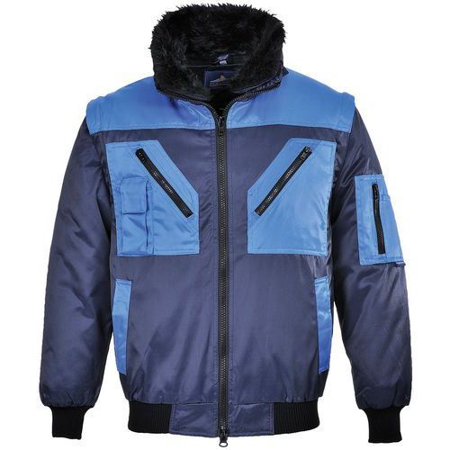 BLOUSON PILOTE BICOLORE PJ20 BLEU FONCÉ XS - PORTWEST