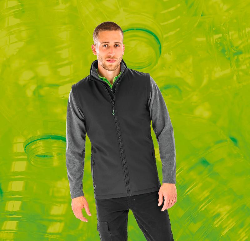 Bodywarmer softshell homme recyclé - Résistant à l'eau, respirant et coupe-vent - Réf: R902M - Marque: Result_0