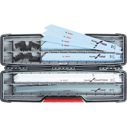 BOSCH 1 COFFRET SCIE SABRE 20P - BOIS / MÉTAL