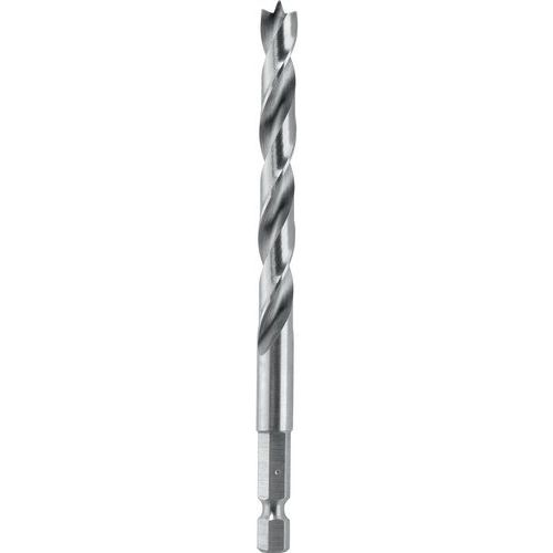 BOSCH 5 MÈCHE HÉLICOÏDALE À BOIS HSS AVEC QUEUE 1/4