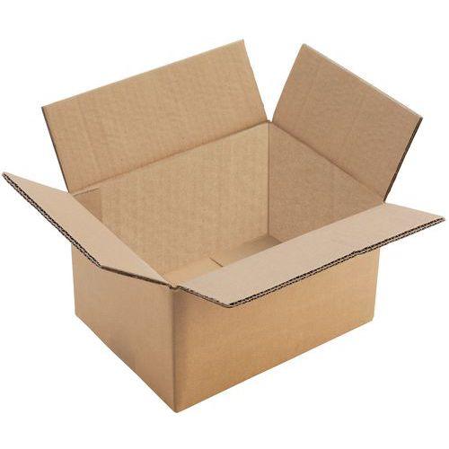 CAISSE CARTON DOUBLE CANNELURE - 600X400X200 - MANUTAN
