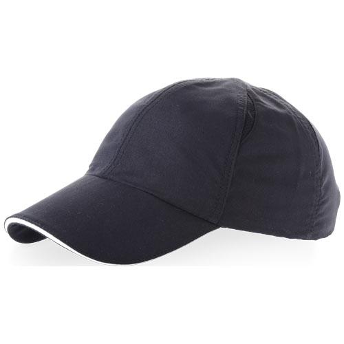 Casquette sandwich 6 panneaux - coupe cool Alley 11102101 - fermeture velcro en tissu - 100% polyester 104 g/m²_0