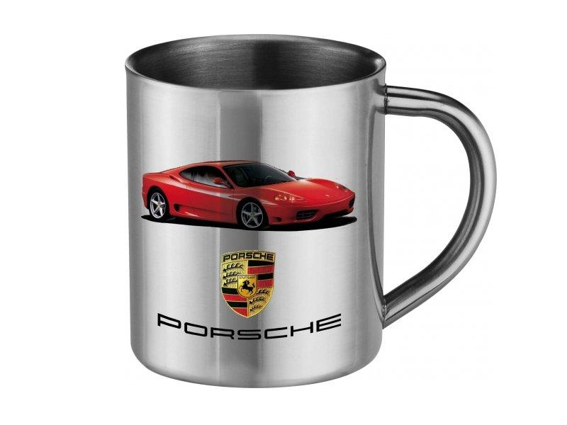 Mini mug en céramique inox brillant traité polyester - Léger, solide et incassable - 8 cm de hauteur, Ø 7 cm_0