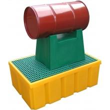 Châssis finition PE - support amovible pour 1 fût de 60 l horizontal - Charge admissible 60 kg - Fabrication Française_0