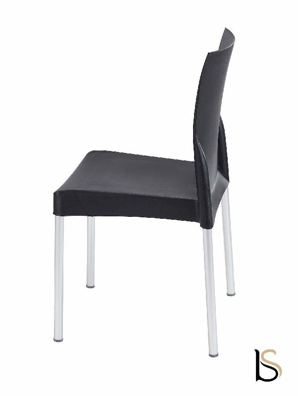 Chaise empilable LARAH - Noir_0