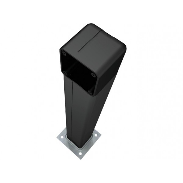 COLONNETTE EN ALUMINIUM ANODISÉ NOIR H0,5M CAME DOC-LN