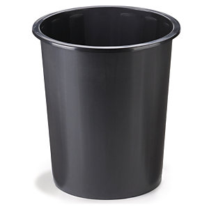 CORBEILLE À PAPIER EN PLASTIQUE NOIR 40 L
