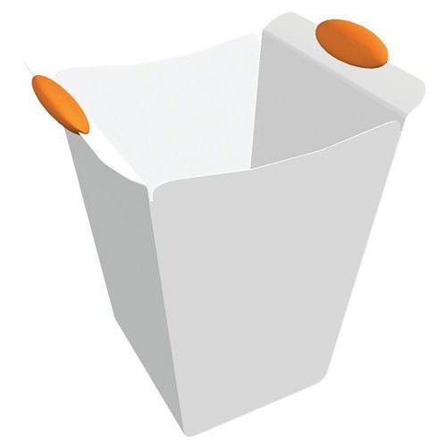 CORBEILLE PISTIL BLANC/ORANGE
