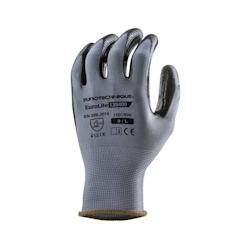 Coverguard - Gants manutention gris enduit nitrile EUROLITE 13N400 (Pack de 10) Gris / Noir Taille 6 - 5450564021242_0