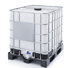 Cubitainer de stockage et de transport sur palette plastique 1000l_0