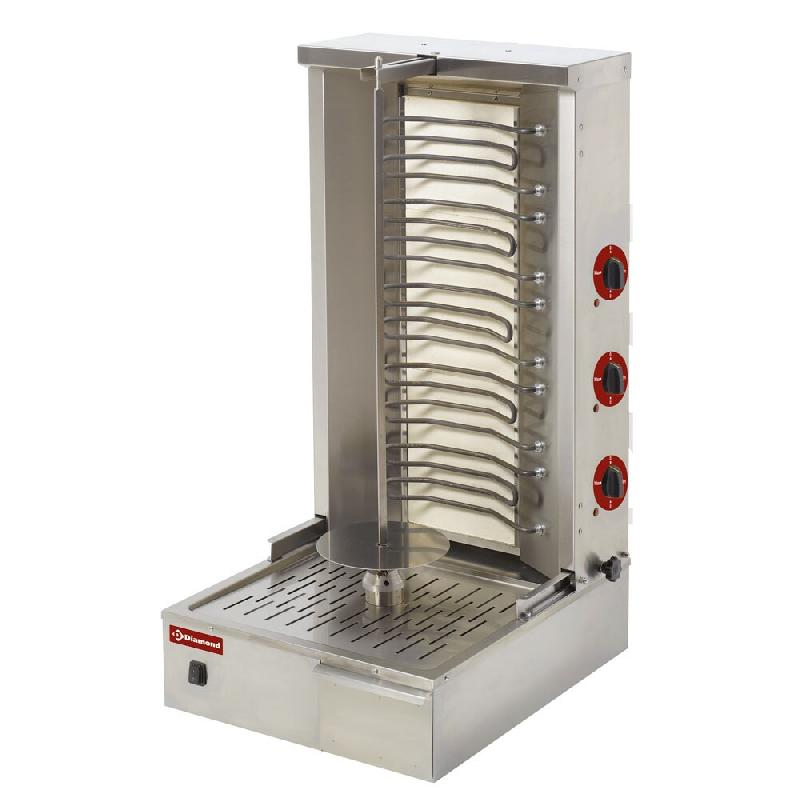 Diamond - Gyros grill électrique 55 kg - réf. KEB-E80 - gris inox AKS-KEB-E80_0