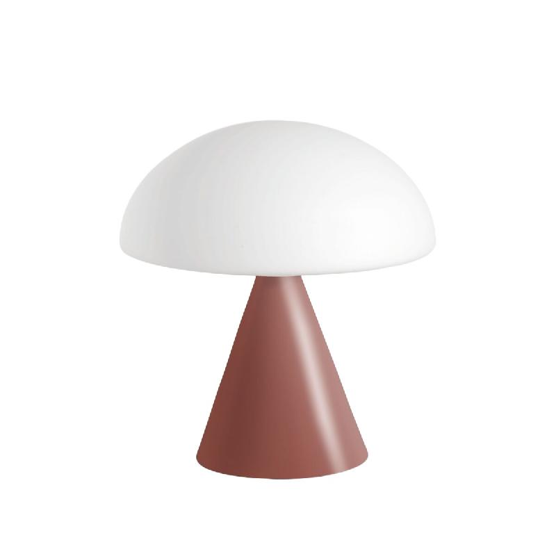 Fabas Luce Lampe De Table Led Blip 7W Avec Commande Tactile Et Technologie Cct 2700K-4000K, Structure En Métal Et Verre Soufflé, Couleur Rouge - Bli_0