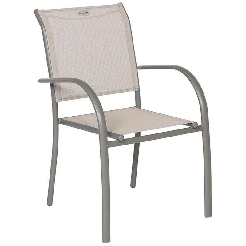 HESPERIDE FAUTEUIL PIAZZA TAUPE ET MASTIC TAUPE HESPERIDE FAUTEUIL PIAZZA TAUPE ET MASTIC TAUPE