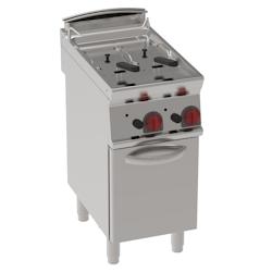 Friteuse à gaz 10+10 litres  sur support - 400x700x900 mm - 12 Kw - 39150317 Eurast - inox 39150317_0